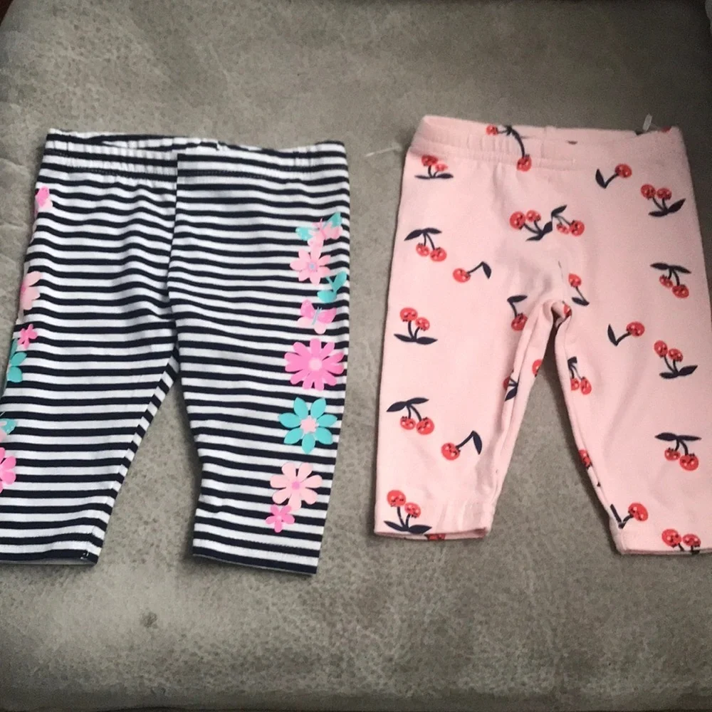Two new pair of Carter’s 12 month Capri pants